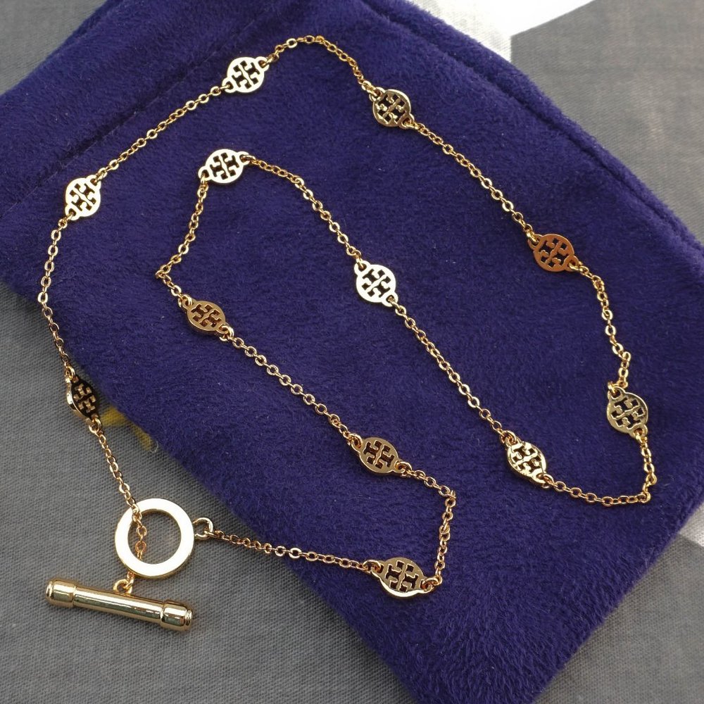 Gold Tone Women’s Toggle Necklace - Gold